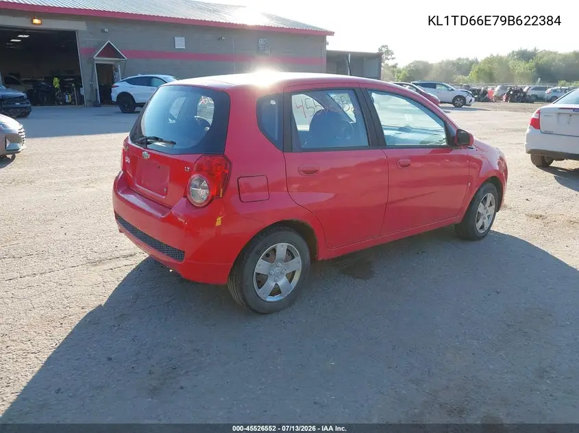 2009 Chevrolet Aveo Lt VIN: KL1TD66E79B622384 Lot: 45526552