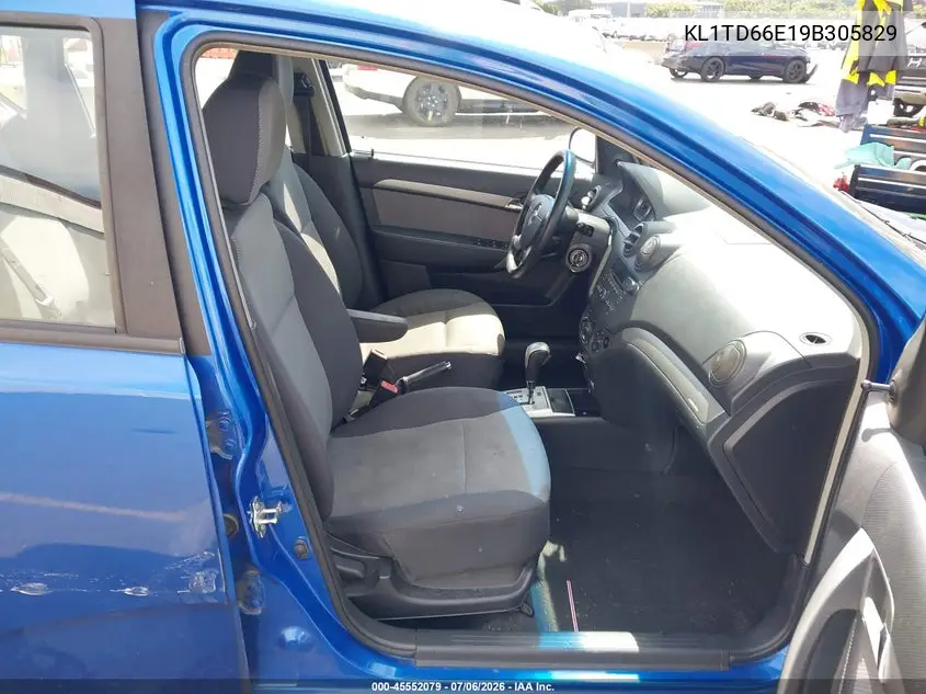 2009 Chevrolet Aveo Lt VIN: KL1TD66E19B305829 Lot: 45552079