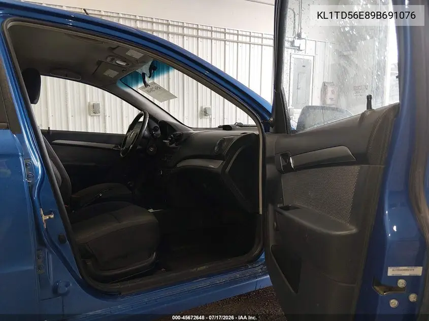 2009 Chevrolet Aveo Ls VIN: KL1TD56E89B691076 Lot: 45672648