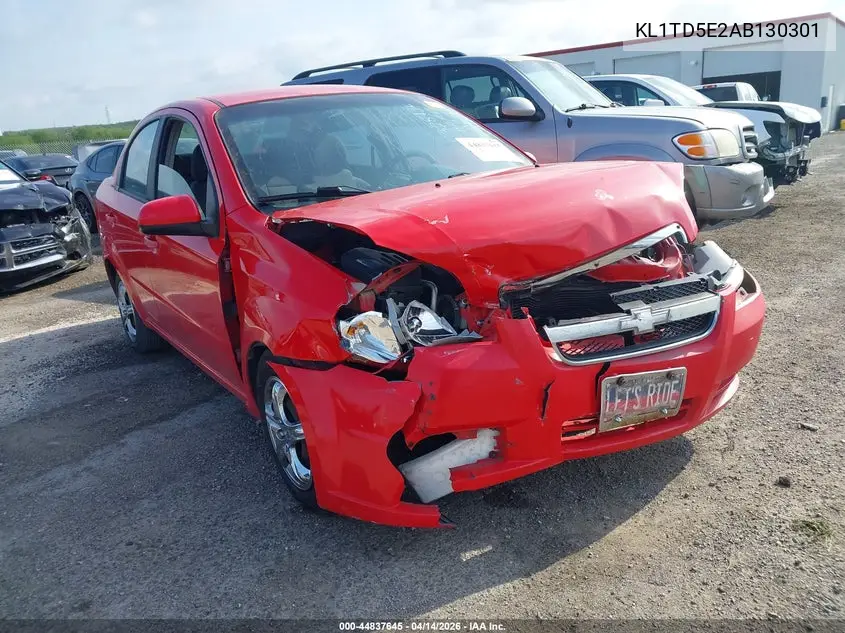 2010 Chevrolet Aveo VIN: KL1TD5E2AB130301 Lot: 44837645