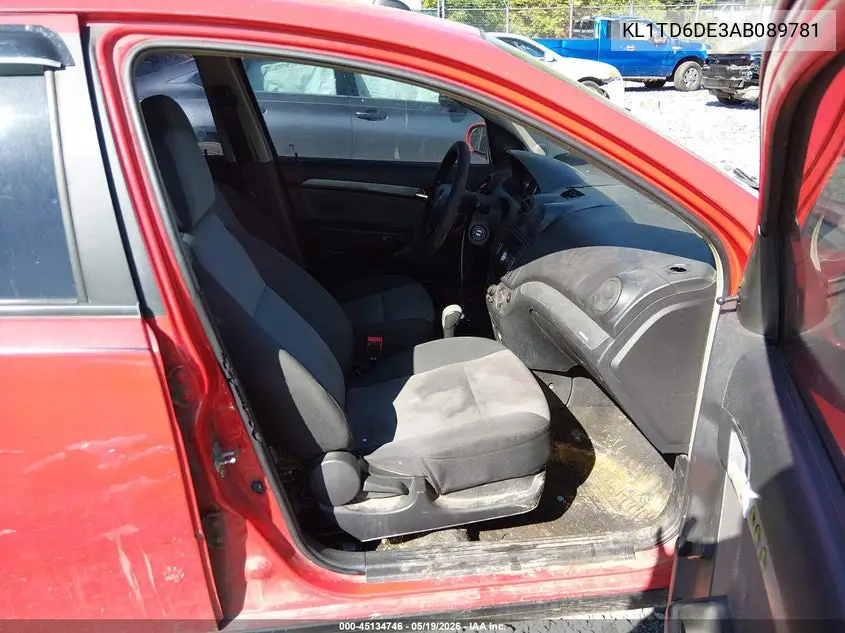2010 Chevrolet Aveo Lt VIN: KL1TD6DE3AB089781 Lot: 45134746