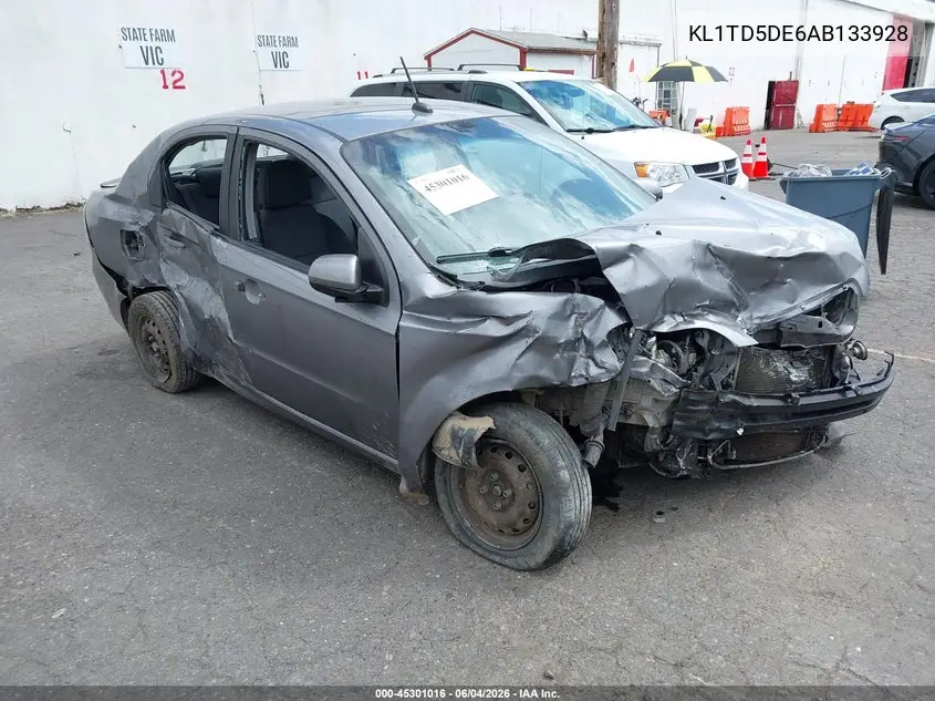 2010 Chevrolet Aveo Lt VIN: KL1TD5DE6AB133928 Lot: 45301016