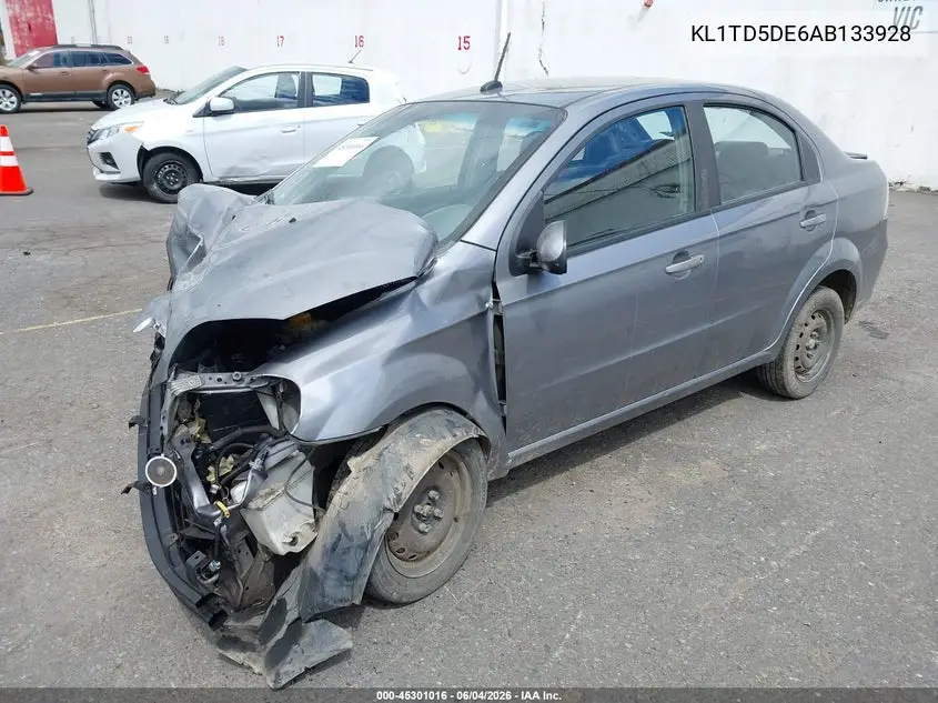 2010 Chevrolet Aveo Lt VIN: KL1TD5DE6AB133928 Lot: 45301016