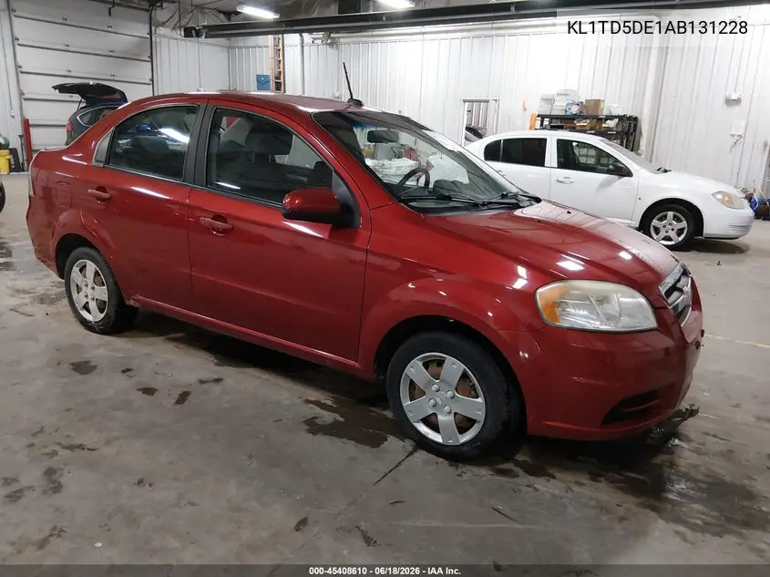 2010 Chevrolet Aveo Lt VIN: KL1TD5DE1AB131228 Lot: 45408610