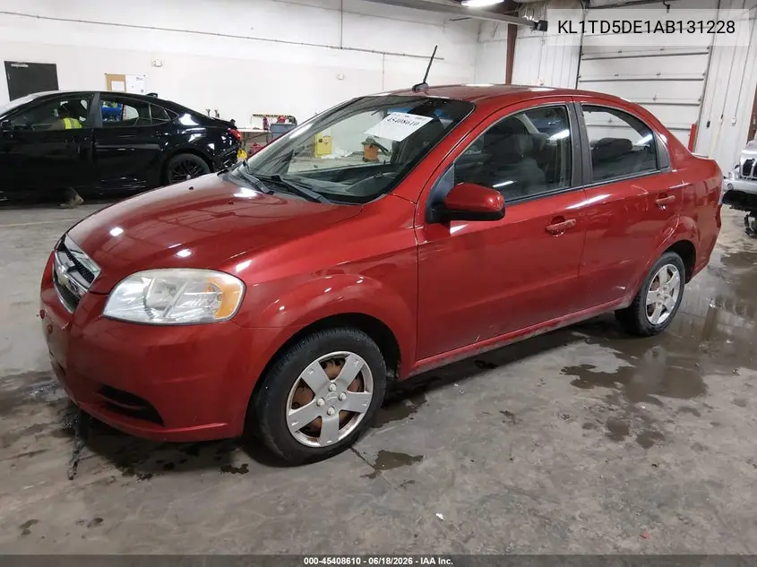 2010 Chevrolet Aveo Lt VIN: KL1TD5DE1AB131228 Lot: 45408610