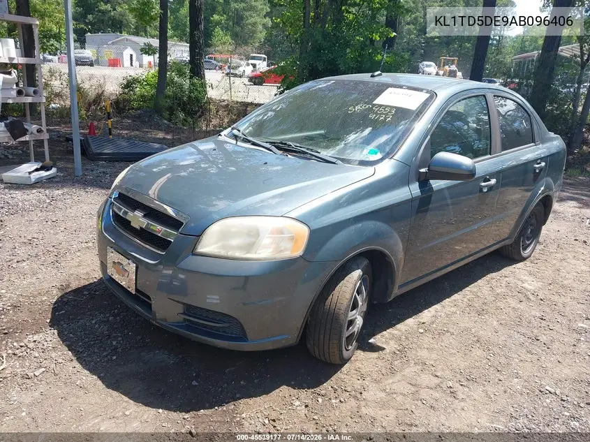 2010 Chevrolet Aveo Lt VIN: KL1TD5DE9AB096406 Lot: 45539177