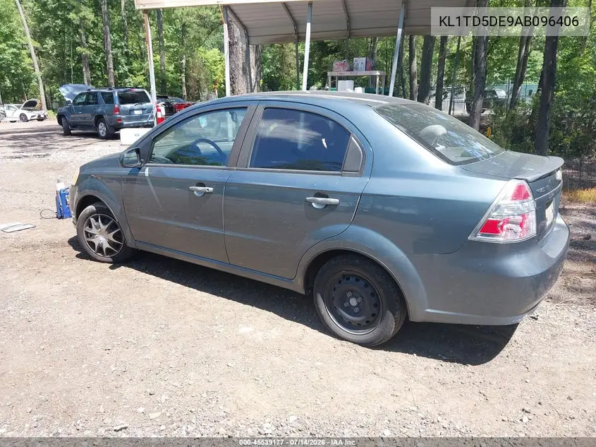 2010 Chevrolet Aveo Lt VIN: KL1TD5DE9AB096406 Lot: 45539177