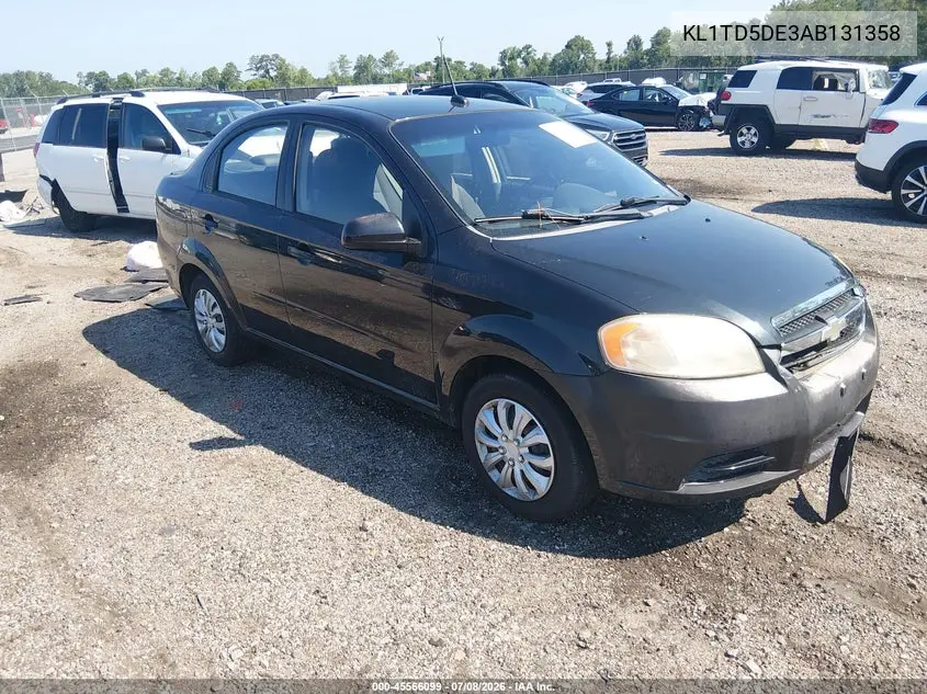 2010 Chevrolet Aveo Lt VIN: KL1TD5DE3AB131358 Lot: 45566099