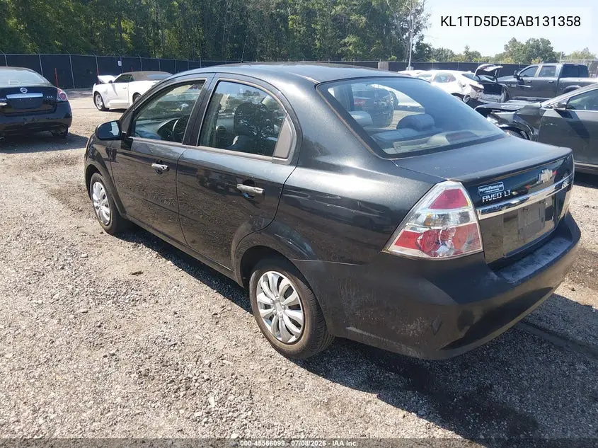 2010 Chevrolet Aveo Lt VIN: KL1TD5DE3AB131358 Lot: 45566099