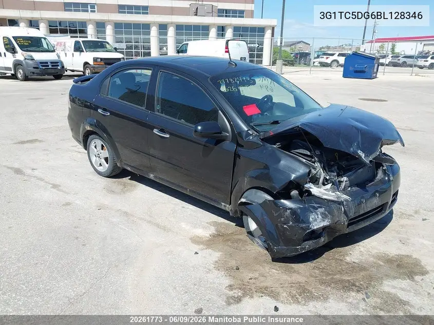 2011 Chevrolet Aveo Ls VIN: 3G1TC5DG6BL128346 Lot: 20261773