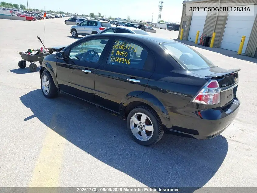 2011 Chevrolet Aveo Ls VIN: 3G1TC5DG6BL128346 Lot: 20261773
