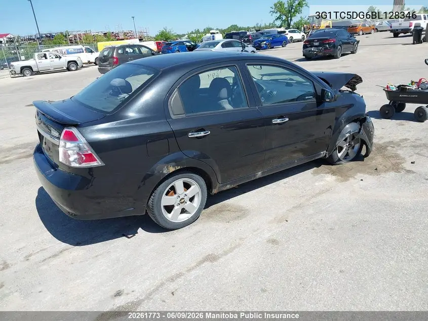 2011 Chevrolet Aveo Ls VIN: 3G1TC5DG6BL128346 Lot: 20261773