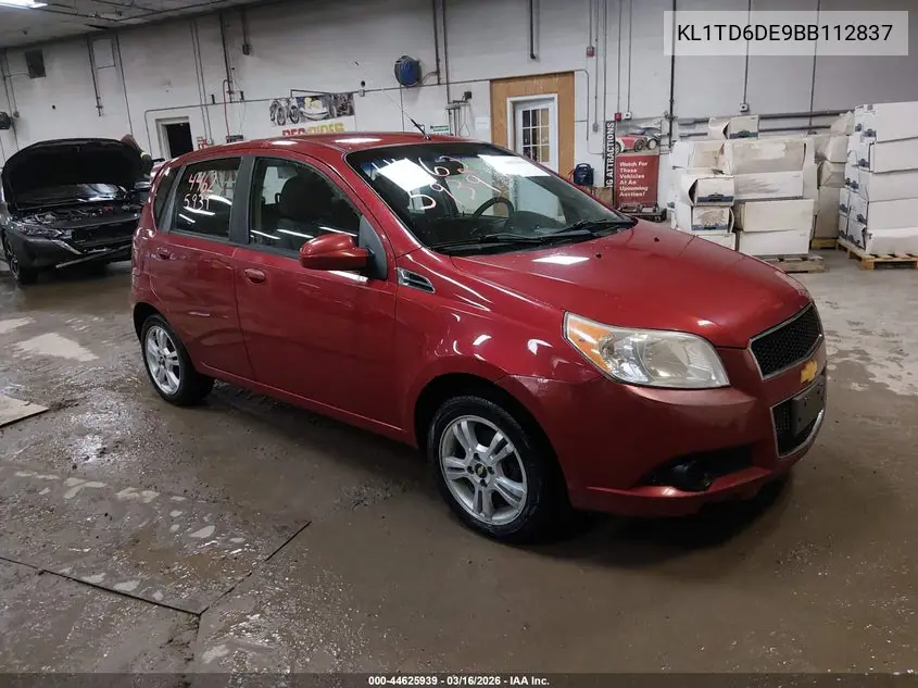 2011 Chevrolet Aveo 1Lt VIN: KL1TD6DE9BB112837 Lot: 44625939