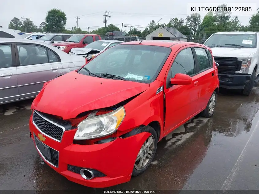 2011 Chevrolet Aveo 2Lt VIN: KL1TG6DE5BB122885 Lot: 45174850