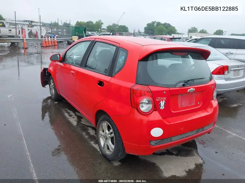 2011 Chevrolet Aveo 2Lt VIN: KL1TG6DE5BB122885 Lot: 45174850