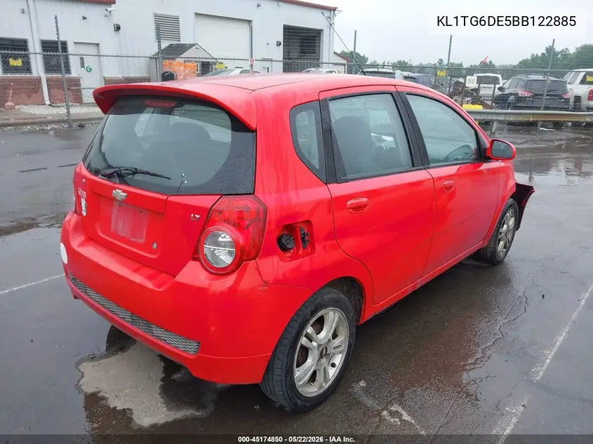 2011 Chevrolet Aveo 2Lt VIN: KL1TG6DE5BB122885 Lot: 45174850