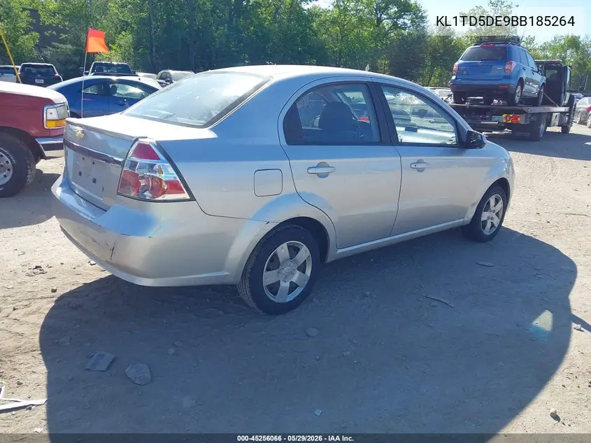 2011 Chevrolet Aveo 1Lt VIN: KL1TD5DE9BB185264 Lot: 45256066
