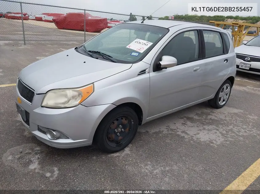2011 Chevrolet Aveo 2Lt VIN: KL1TG6DE2BB255457 Lot: 45267293