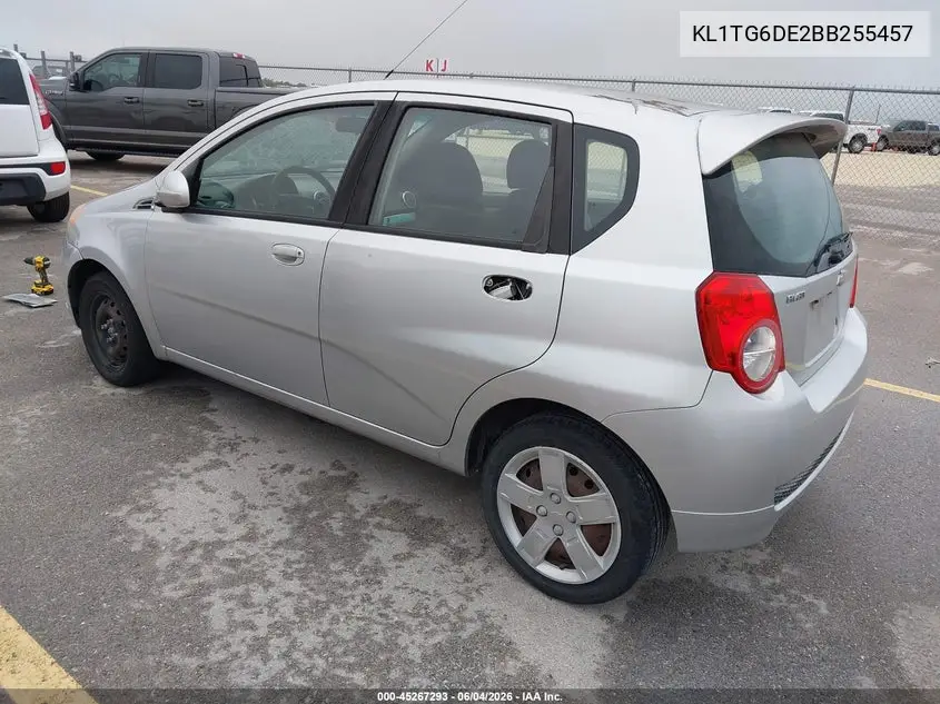 2011 Chevrolet Aveo 2Lt VIN: KL1TG6DE2BB255457 Lot: 45267293