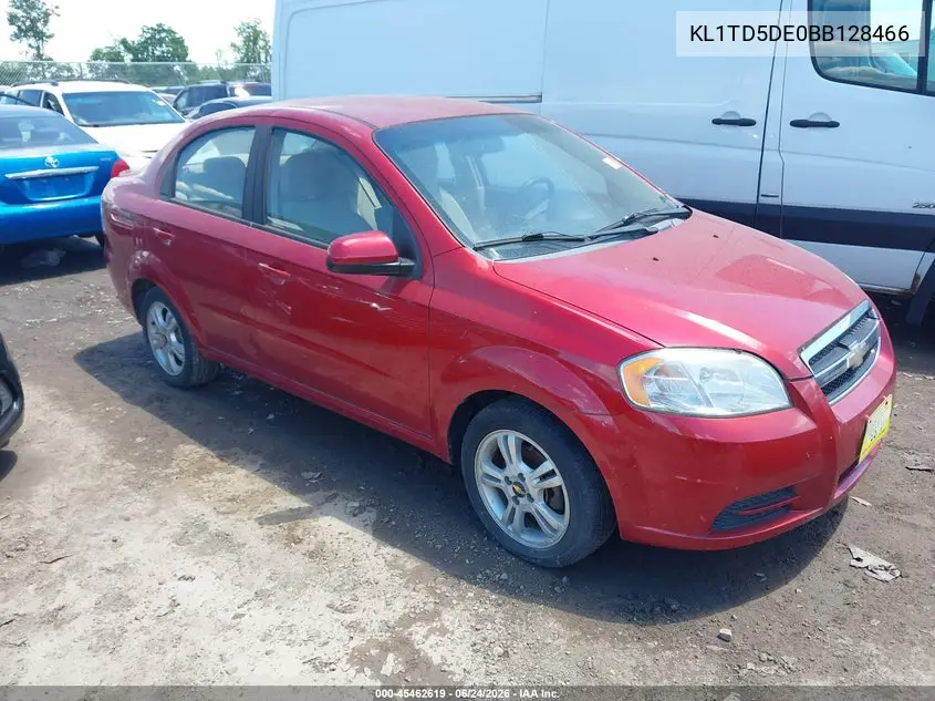2011 Chevrolet Aveo 1Lt VIN: KL1TD5DE0BB128466 Lot: 45462619
