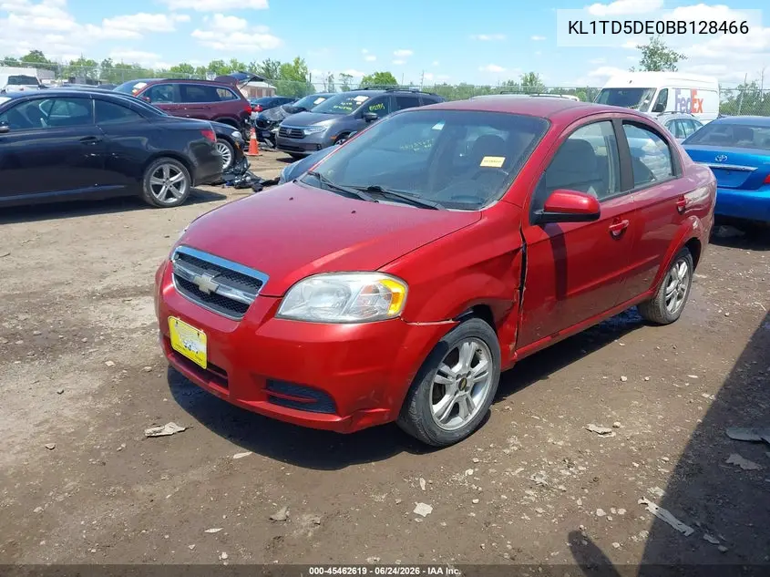 2011 Chevrolet Aveo 1Lt VIN: KL1TD5DE0BB128466 Lot: 45462619