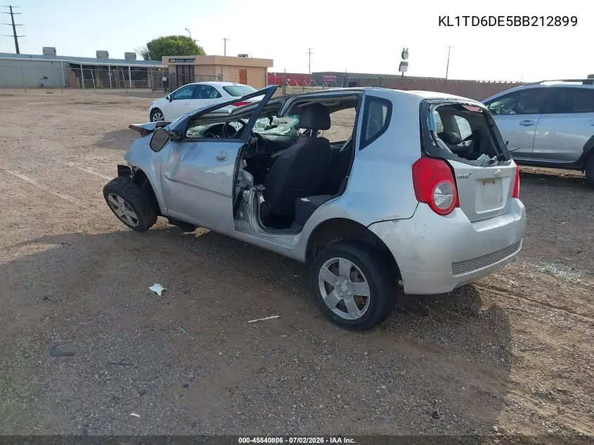 2011 Chevrolet Aveo 1Lt VIN: KL1TD6DE5BB212899 Lot: 45540806