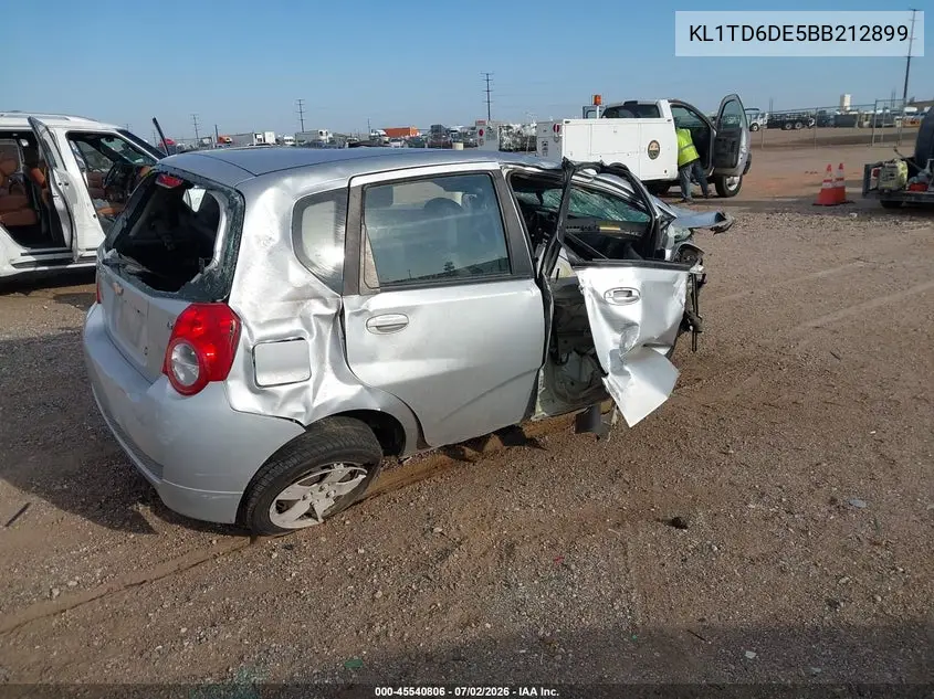2011 Chevrolet Aveo 1Lt VIN: KL1TD6DE5BB212899 Lot: 45540806