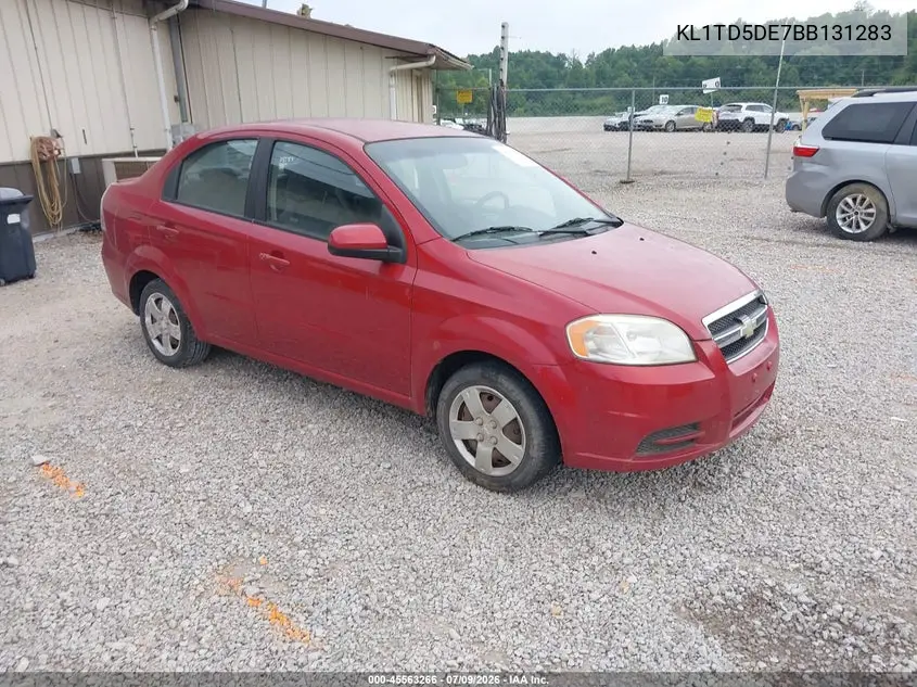 2011 Chevrolet Aveo 1Lt VIN: KL1TD5DE7BB131283 Lot: 45563266