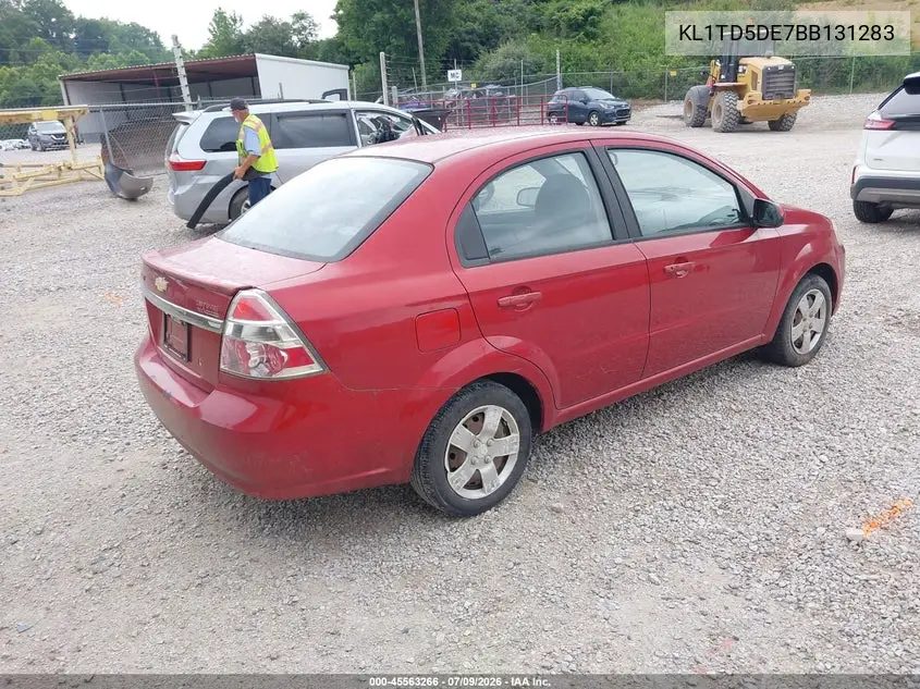 2011 Chevrolet Aveo 1Lt VIN: KL1TD5DE7BB131283 Lot: 45563266