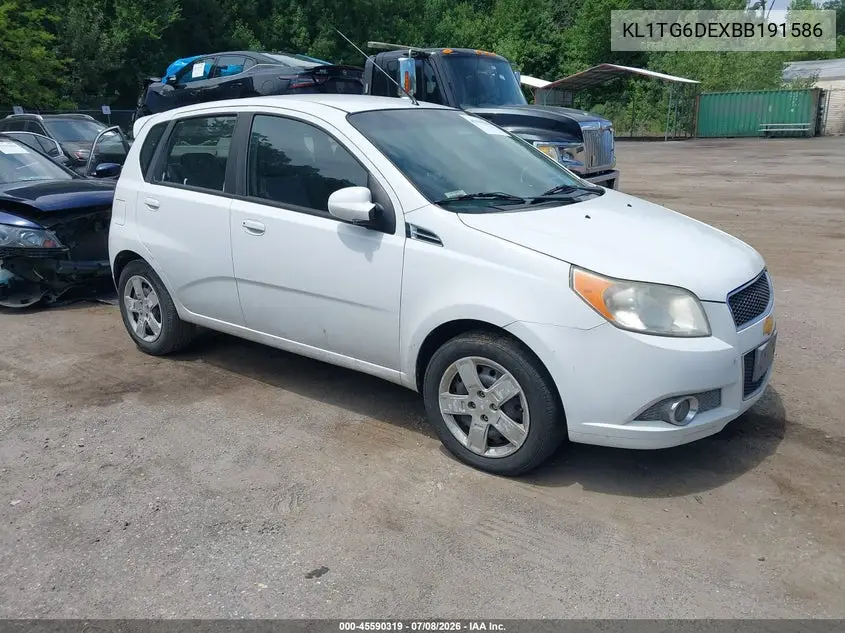 2011 Chevrolet Aveo 2Lt VIN: KL1TG6DEXBB191586 Lot: 45590319