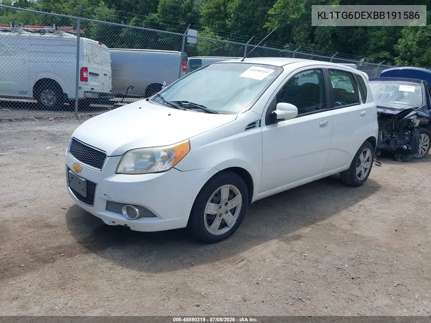 2011 Chevrolet Aveo 2Lt VIN: KL1TG6DEXBB191586 Lot: 45590319