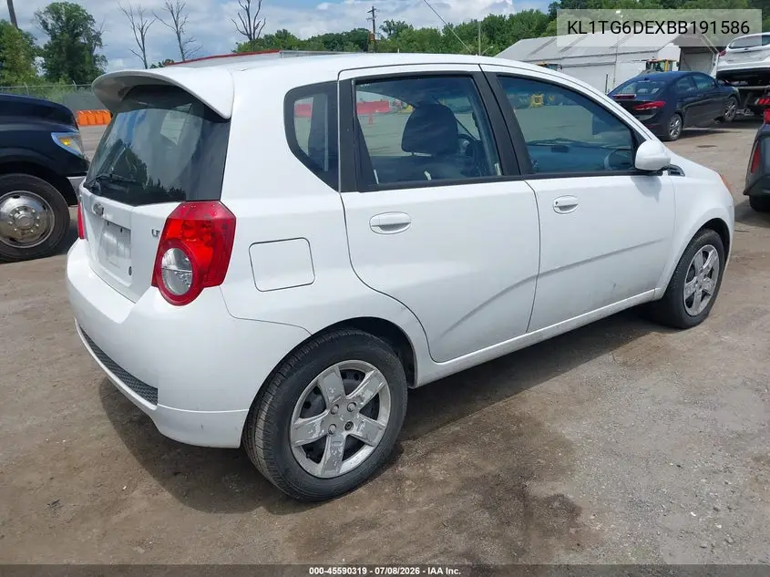 2011 Chevrolet Aveo 2Lt VIN: KL1TG6DEXBB191586 Lot: 45590319