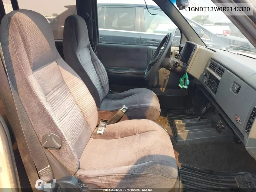 1994 Chevrolet Blazer S10 VIN: 1GNDT13W0R2143330 Lot: 45503206