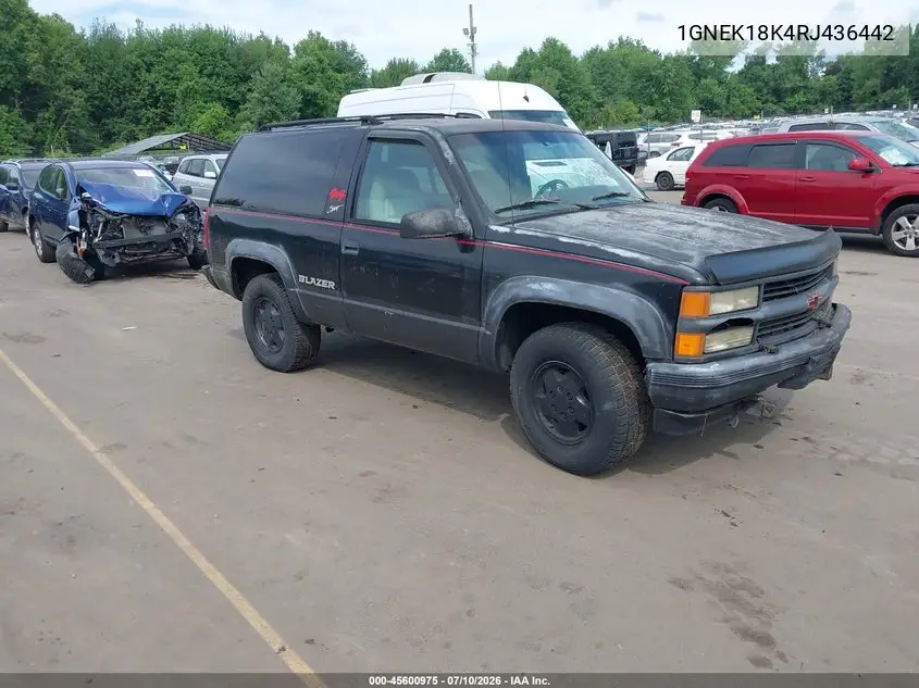 1994 Chevrolet Blazer K1500 VIN: 1GNEK18K4RJ436442 Lot: 45600975