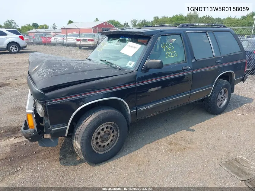 1994 Chevrolet Blazer S10 VIN: 1GNDT13W5R0158059 Lot: 45630003