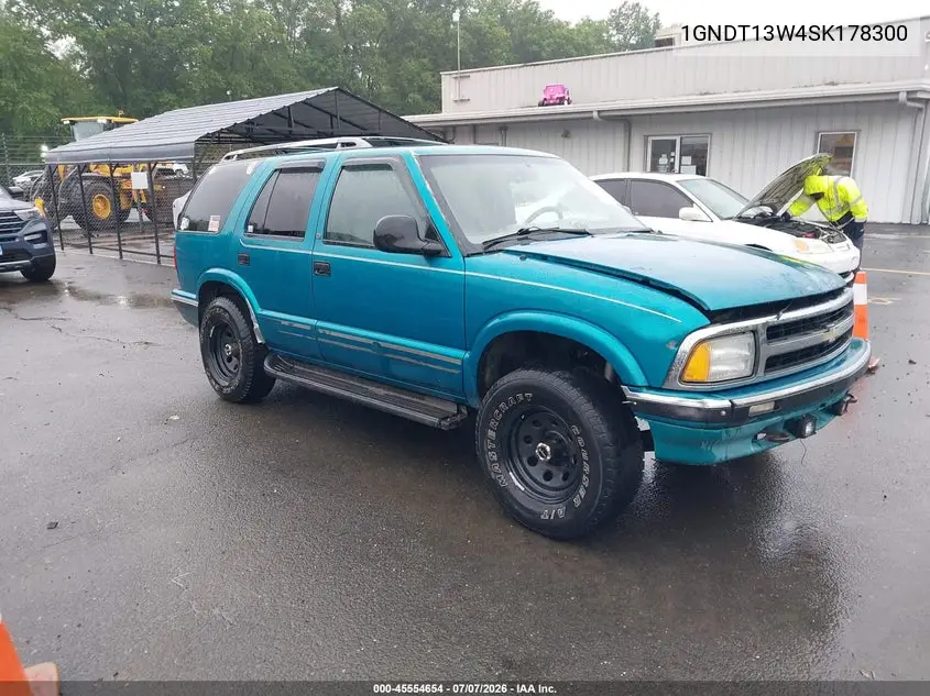 1995 Chevrolet Blazer VIN: 1GNDT13W4SK178300 Lot: 45554654