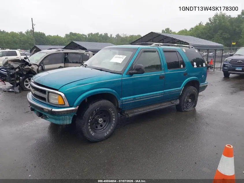 1995 Chevrolet Blazer VIN: 1GNDT13W4SK178300 Lot: 45554654