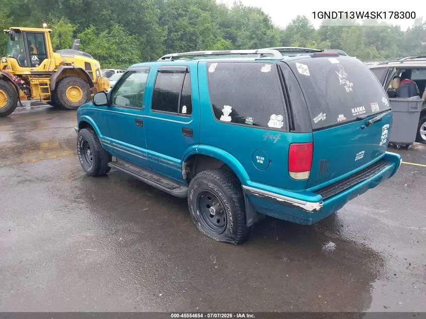 1995 Chevrolet Blazer VIN: 1GNDT13W4SK178300 Lot: 45554654