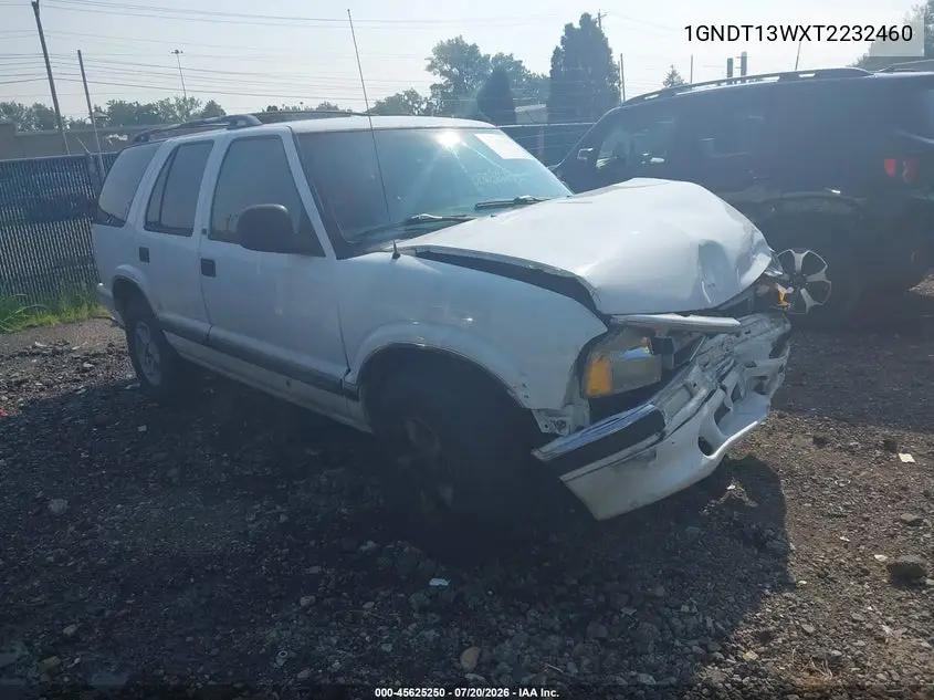 1996 Chevrolet Blazer VIN: 1GNDT13WXT2232460 Lot: 45625250