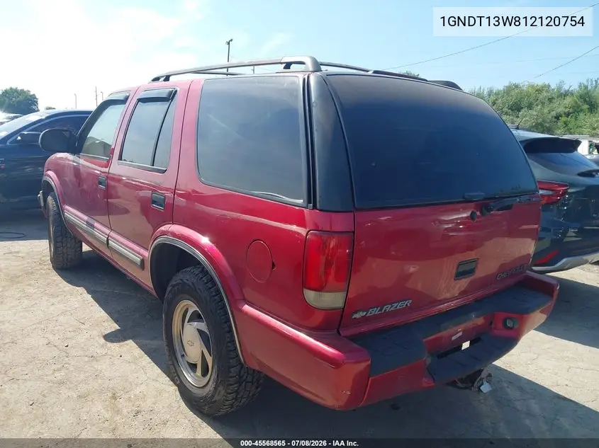 2001 Chevrolet Blazer Lt VIN: 1GNDT13W812120754 Lot: 45568565