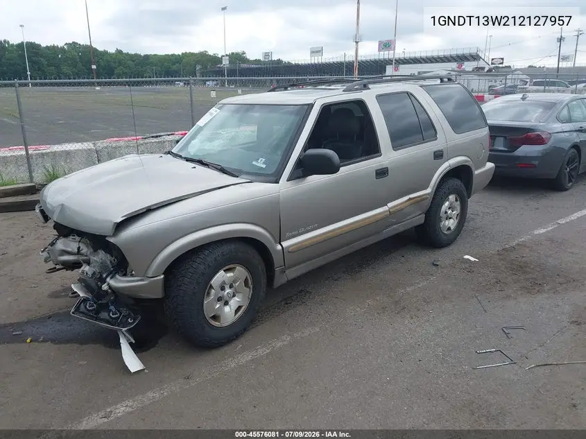2001 Chevrolet Blazer Trailblazer VIN: 1GNDT13W212127957 Lot: 45576081
