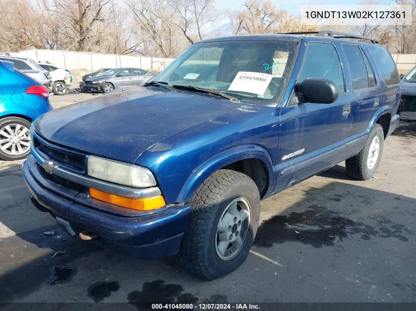 2002 Chevrolet Blazer Ls VIN: 1GNDT13W02K127361 Lot: 41045080