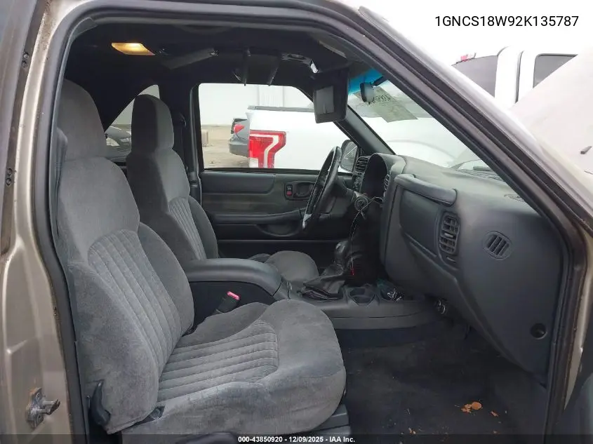1GNCS18W92K135787 2002 Chevrolet Blazer Ls