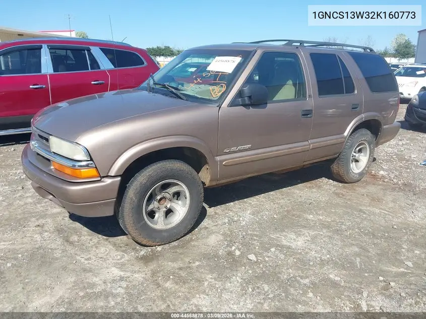 1GNCS13W32K160773 2002 Chevrolet Blazer Ls