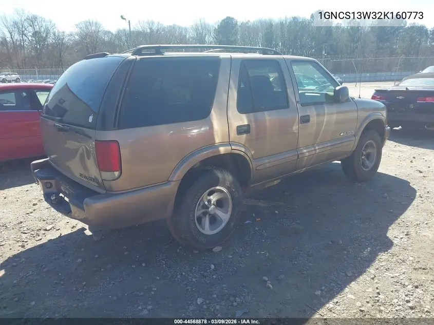 1GNCS13W32K160773 2002 Chevrolet Blazer Ls