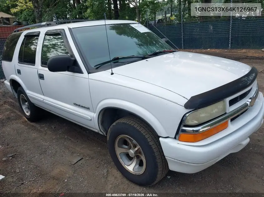 2004 Chevrolet Blazer Ls VIN: 1GNCS13X64K126967 Lot: 45623769
