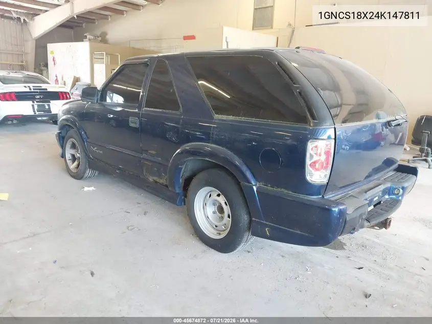 2004 Chevrolet Blazer Xtreme VIN: 1GNCS18X24K147811 Lot: 45674872