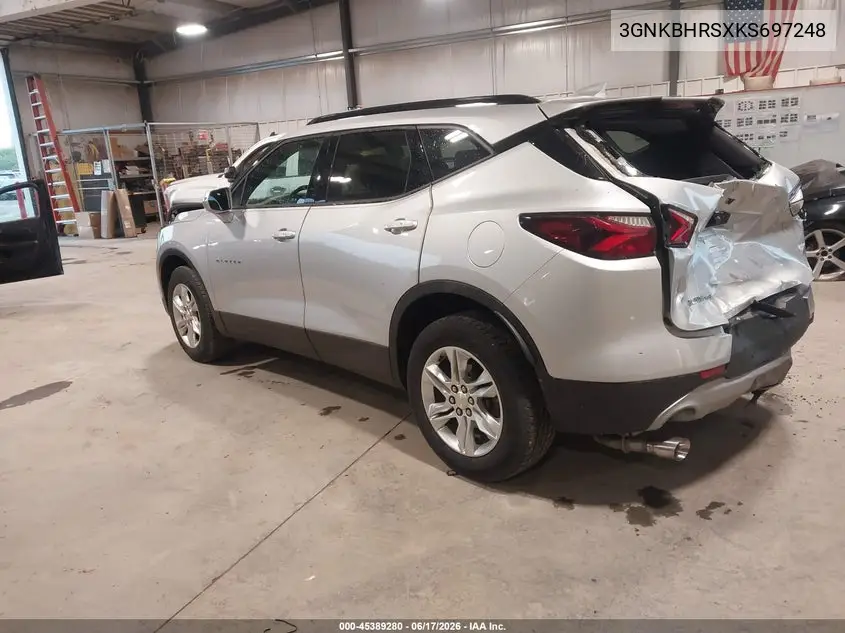 2019 Chevrolet Blazer VIN: 3GNKBHRSXKS697248 Lot: 45389280