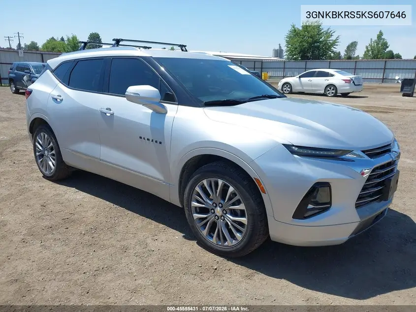 2019 Chevrolet Blazer Premier VIN: 3GNKBKRS5KS607646 Lot: 45555431