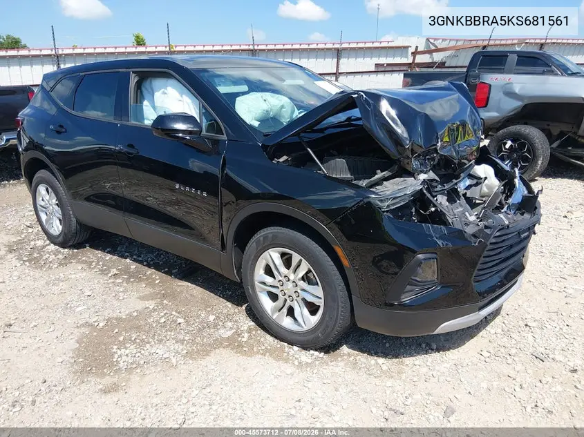 2019 Chevrolet Blazer VIN: 3GNKBBRA5KS681561 Lot: 45573712